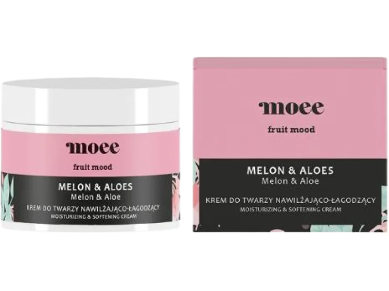 MOEE Fruit Mood Melon & Aloes Krem do twarzy nawilżająco-łagodzący