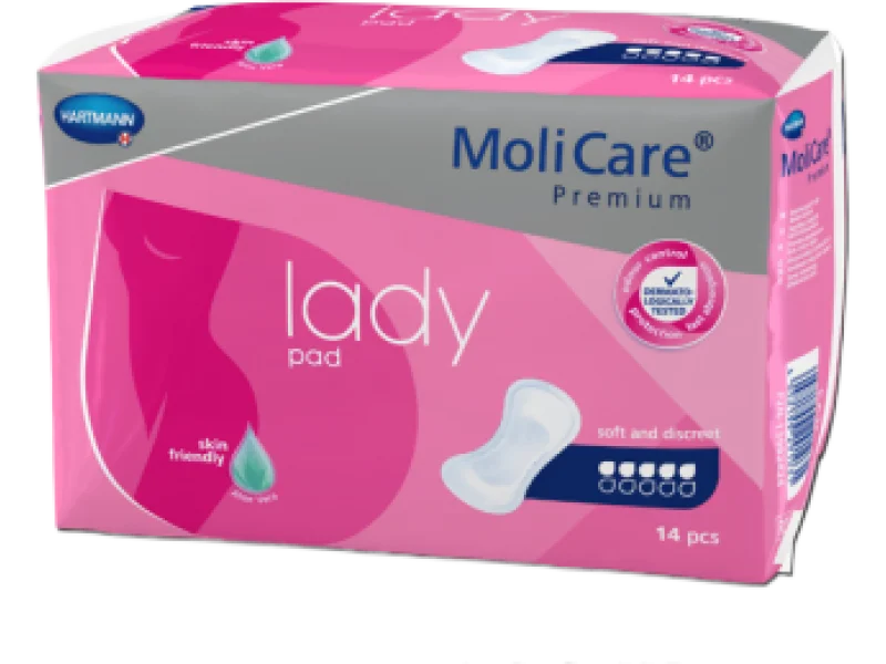 MoliCare Premium Lady Pad 5 kropli Wkłady anatomiczne chłonne, wkładki urologiczne