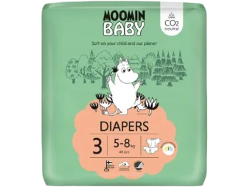 Zdjęcie produktu MOOMIN BABY Diapers Pieluszki ekologiczne 3, pieluchomajtki
