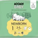 MOOMIN BABY Newborn Pieluszki ekologiczne 1, pieluchomajtki