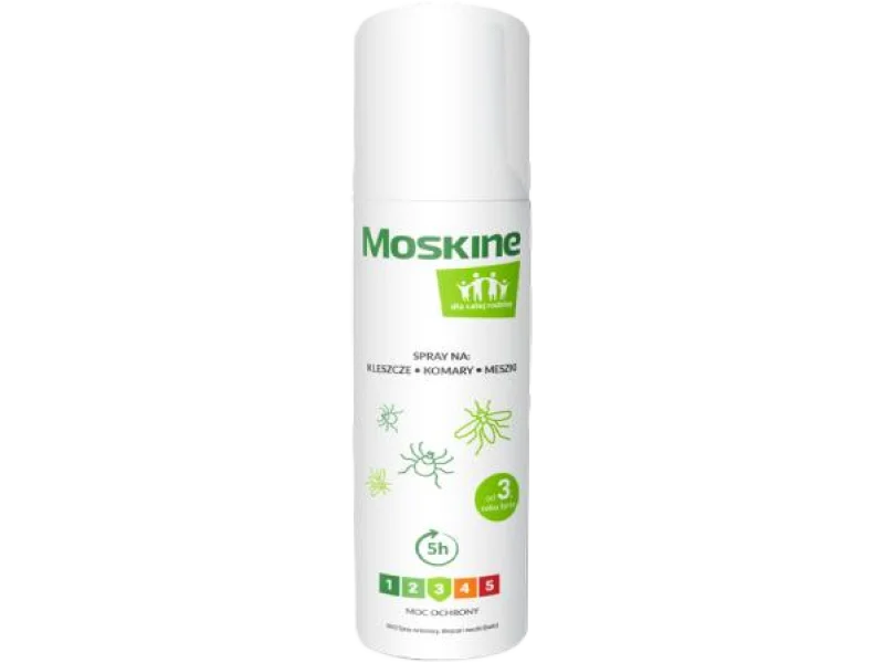 Moskine Spray na komary, kleszcze, meszki dla całej rodziny