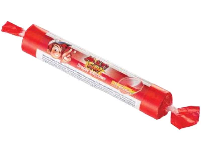 MULTI FAN Dropsy bez cukru + 10 witamin, smak malinowy, pastylki do ssania