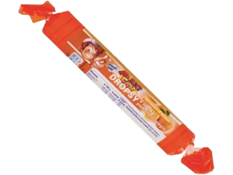 MULTI FAN Dropsy bez cukru + 10 witamin, smak pomarańczowy, pastylki do ssania