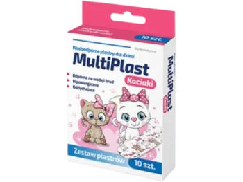 Zdjęcie produktu MultiPlast Kociaki Zestaw plastrów wodoodpornych, plaster