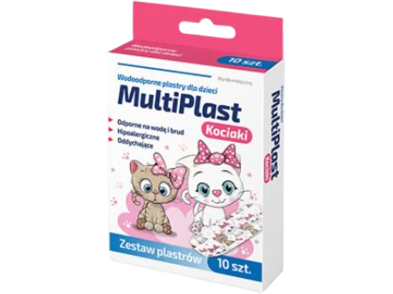 MultiPlast Kociaki Zestaw plastrów wodoodpornych, plastry