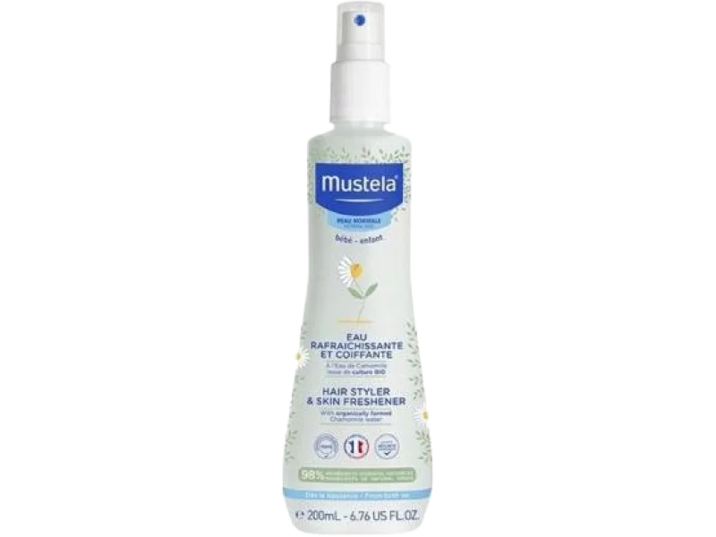 MUSTELA BEBE Odświeżający spray ułatwiający rozczesywanie włosów