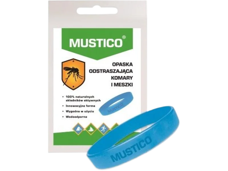 MUSTICO Opaska odstraszająca komary i meszki