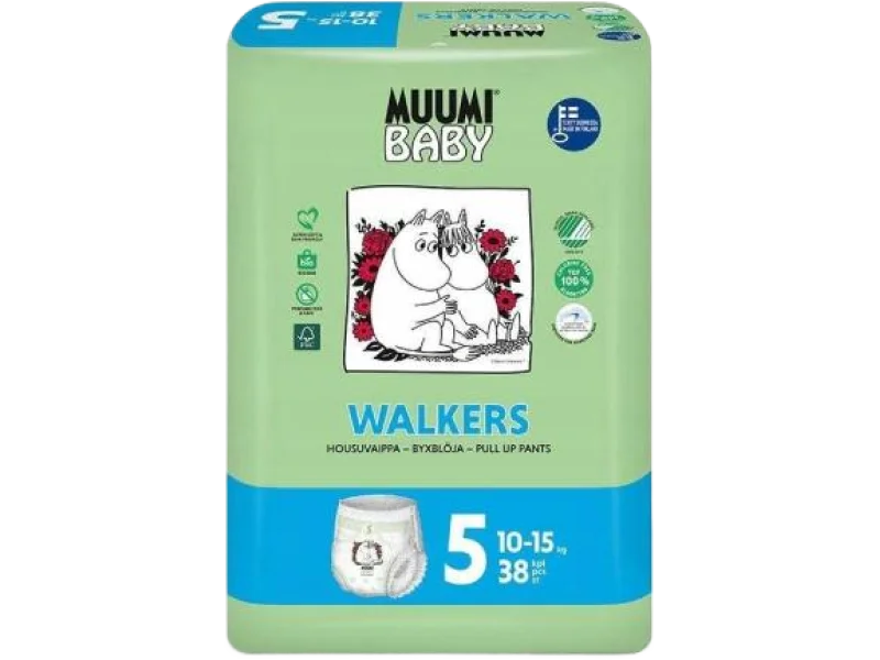 MUUMI Baby Pieluchomajtki Walkers rozmiar 5 (10-15 kg)