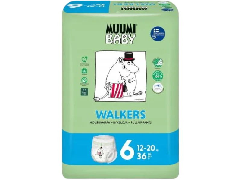 MUUMI Baby Pieluchomajtki Walkers rozmiar 6