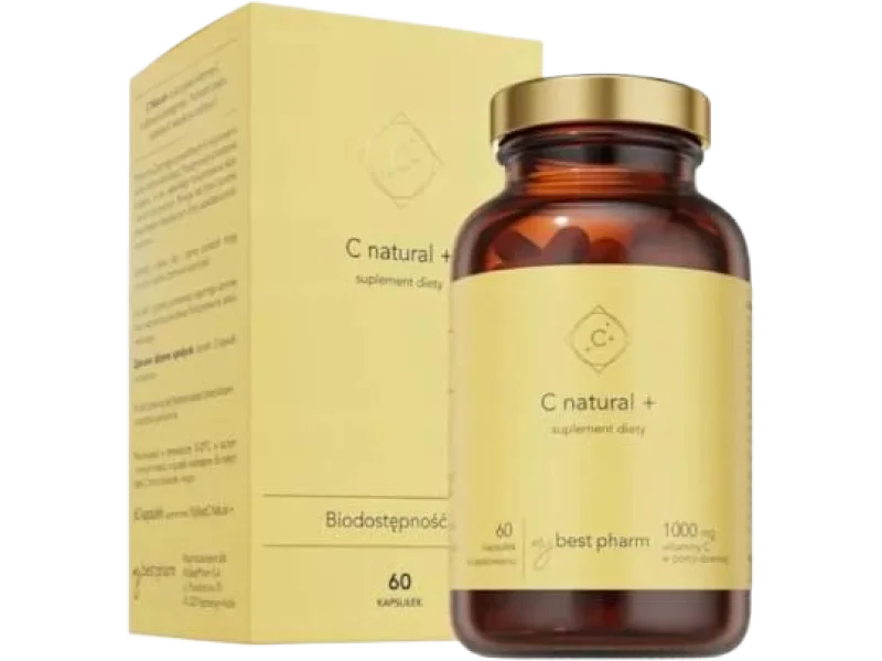 MyBestPharm C natural +, kapsułki, 1000 mg