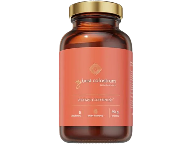 MyBestPharm MyBestColostrum o smaku malinowym, proszek