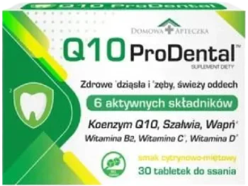 Zdjęcie produktu Q10 ProDental smak cytrynowo-miętowy, tabletki do ssania