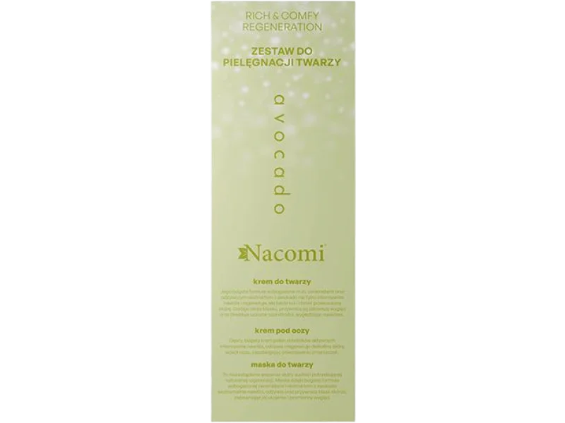 NACOMI Avocado Face Care Set Zestaw prezentowy