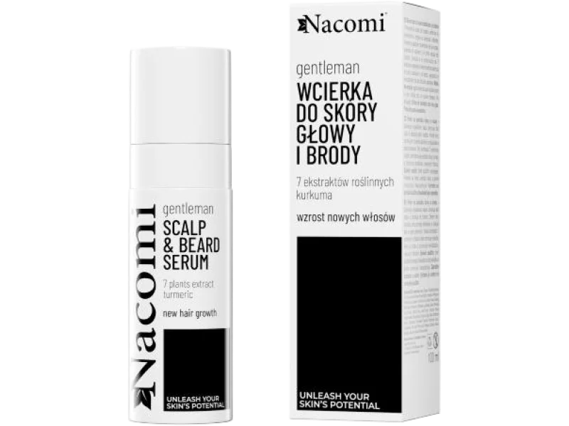 NACOMI Gentleman Wcierka do skóry głowy i brody, płyn