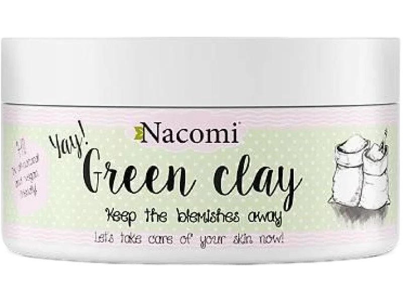 Nacomi Green Clay zielona glinka nawilżająca, maska