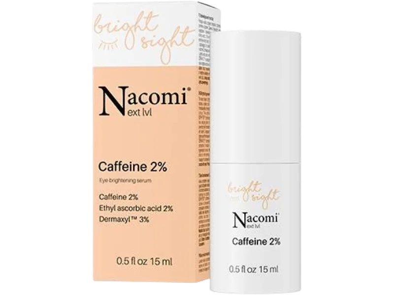 NACOMI Next Level Caffeine Rozświetlające serum pod oczy z kofeiną 2%