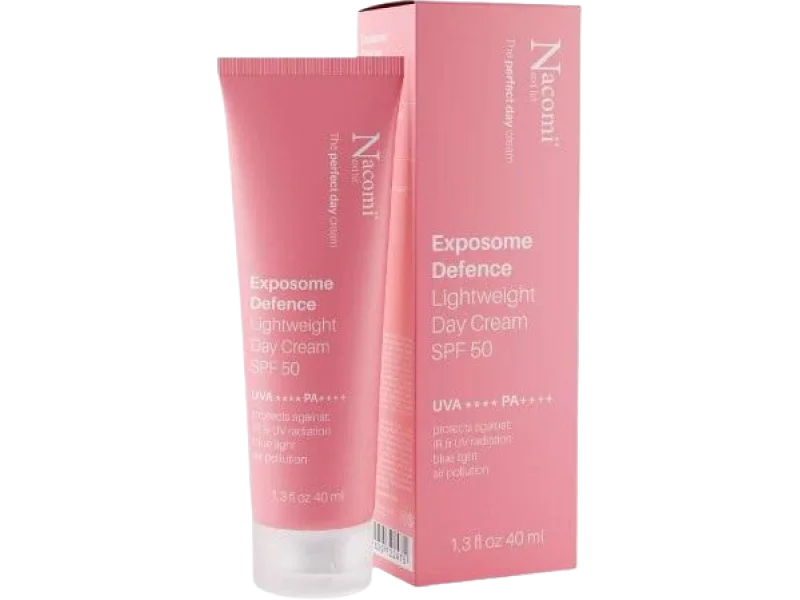 Nacomi Next Level Exposome Defence Lekki krem do twarzy na dzień SPF50