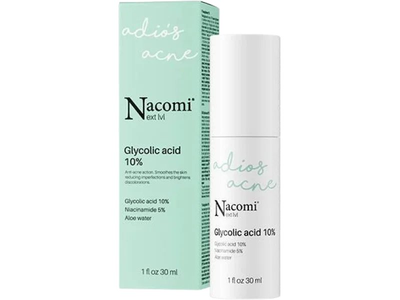 NACOMI Next Level Kwas glikolowy 10%, serum, 10%