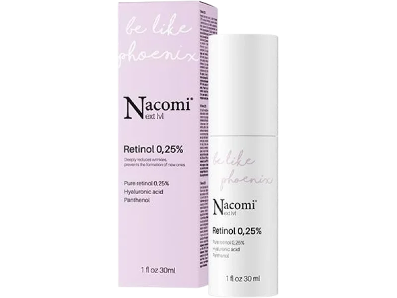 NACOMI Next Level Retinol 0,25% Serum do twarzy na noc, 0,25%