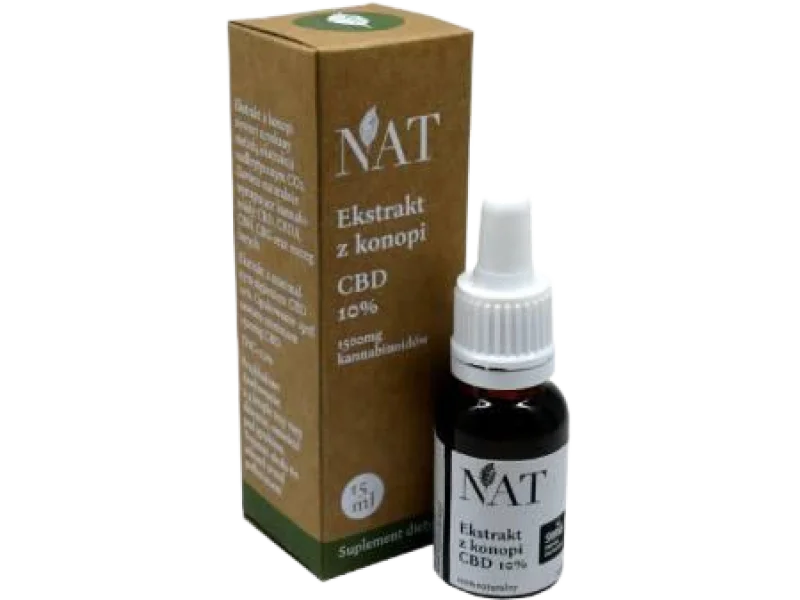 NAT Ekstrakt z Konopi CBD 10%, olejek