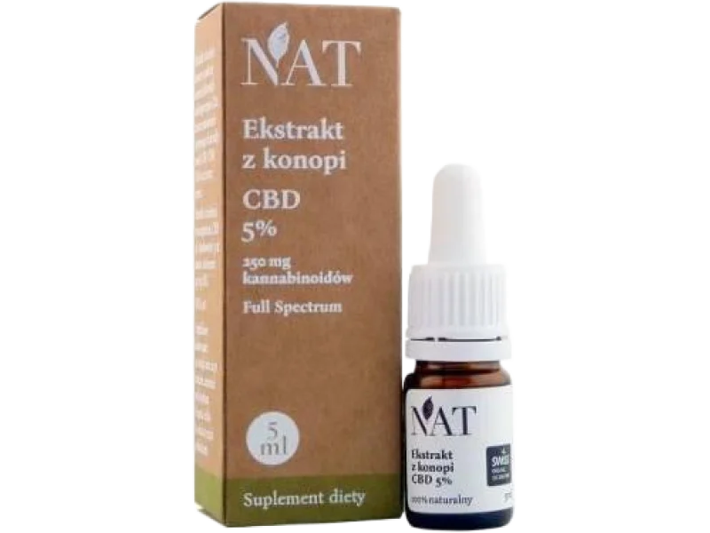 NAT Ekstrakt z konopi Full Spectrum CBD, olej, 5%
