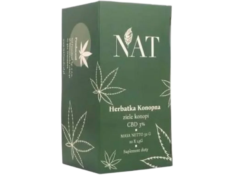 NAT Herbatka konopna fix, saszetki, 3%