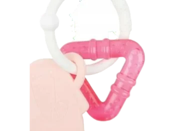 Zdjęcie produktu NATTOU Gryzak silikonowy i chłodzący Różowy słoń, zabawka sensoryczna