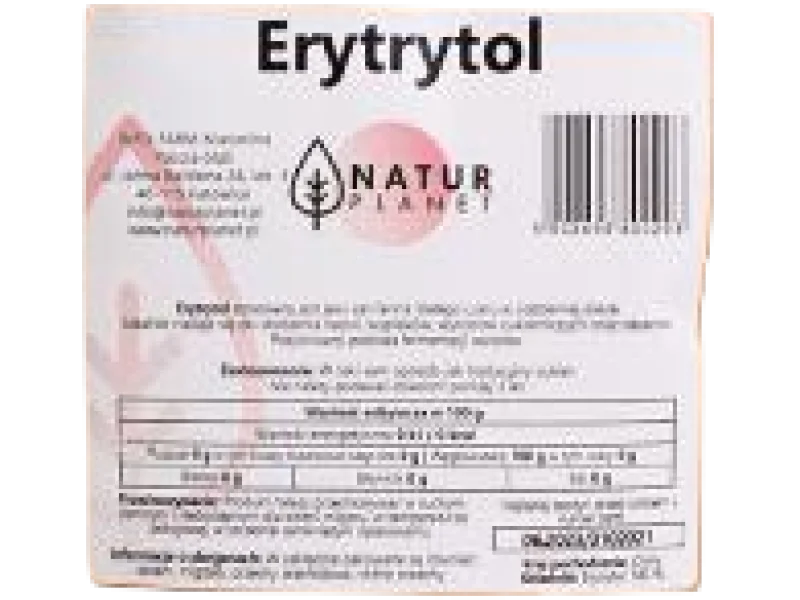 NaturPlanet Erytrytol, proszek