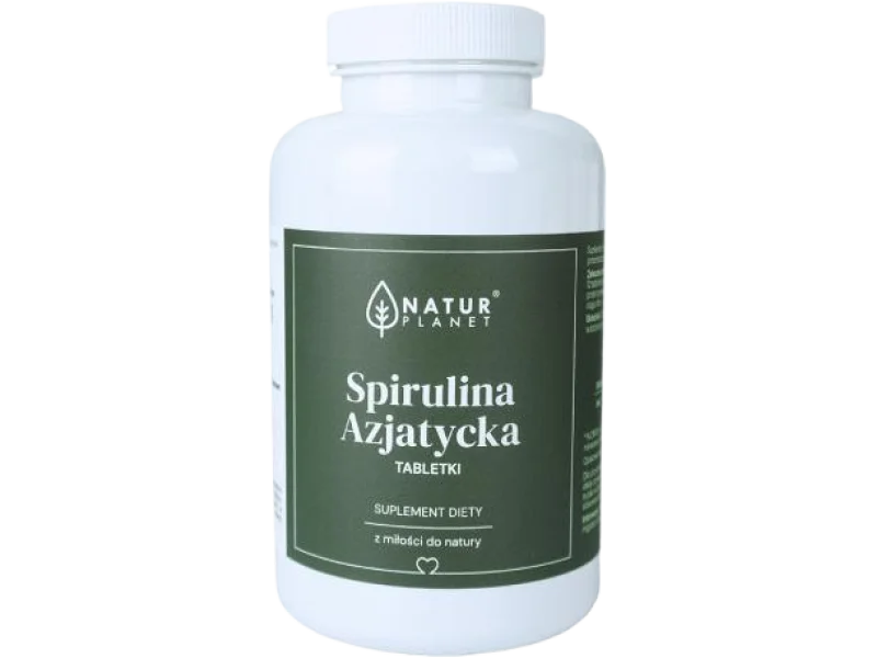 NaturPlanet Spirulina Azjatycka, tabletki