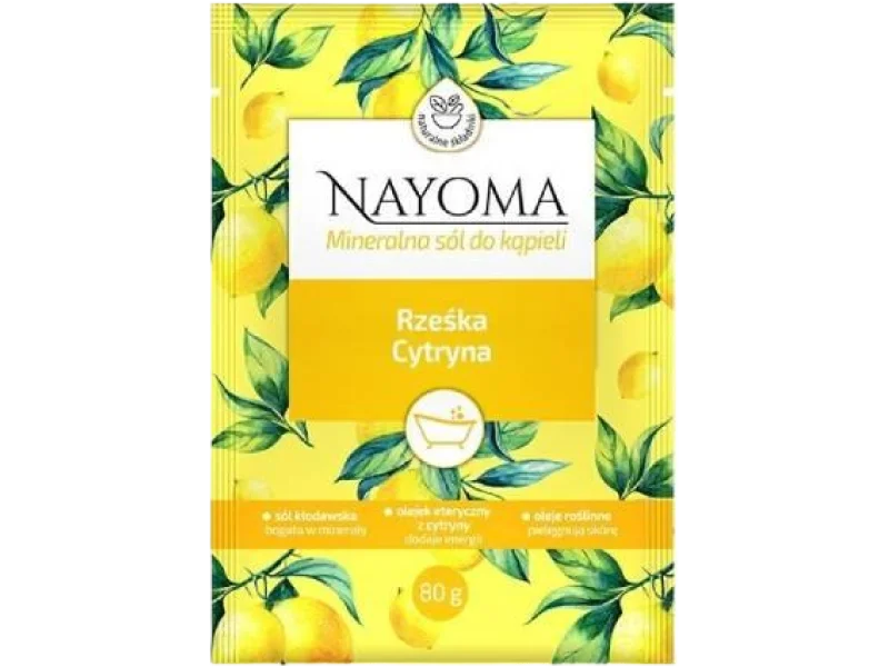 NAYOMA Mineralna sól do kąpieli Rześka cytryna