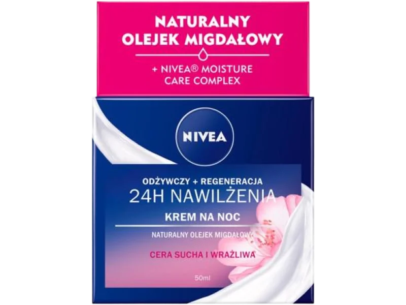 NIVEA 24h Nawilżenia Krem na noc odżywczy + regeneracja