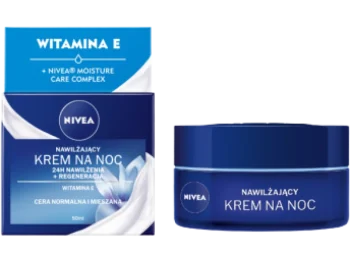 Zdjęcie produktu NIVEA 24H Nawilżenia + Regeneracja nawilżający krem na noc cera normalna i mieszana