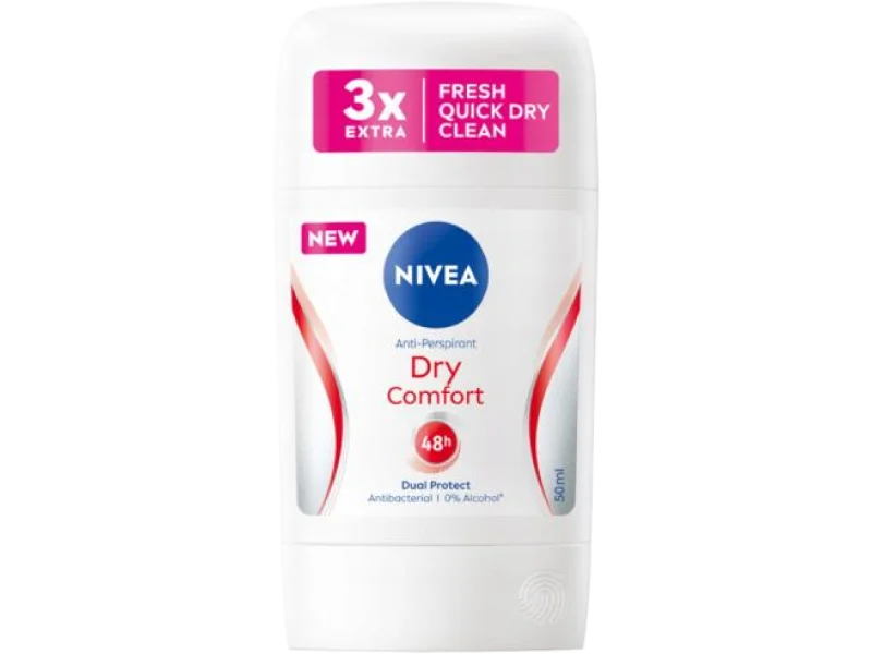 NIVEA Antyperspirant damski w sztyfcie Dry Comfort, sztyft na skórę