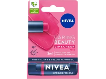 NIVEA Caring Beauty Pomadka pielęgnująca do ust 3w1 Pink