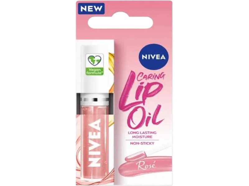 NIVEA Caring Lip Oil Rosé Pielęgnujący olejek do ust