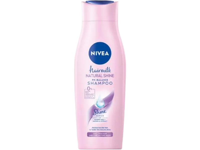 NIVEA HAIRMILK Natural Shine Szampon do włosów wzmacniający blask