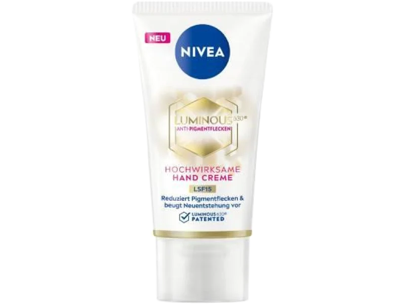 Nivea Luminous Krem do rąk na przebarwienia