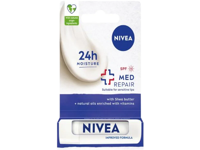 NIVEA Med Repair Pielęgnująca pomadka do ust, sztyft na skórę