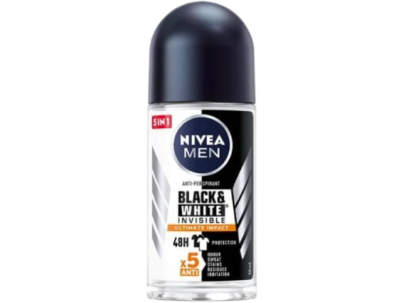 NIVEA MEN Black & White Invisible Ultimate Impact, roll-on