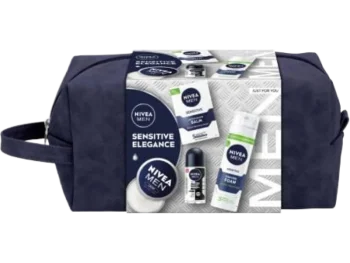 Zdjęcie produktu NIVEA MEN Sensitive zestaw balsam po goleniu + łagodząca pianka do golenia + krem do twarzy i ciała dla mężczyzn + antyperspirant roll-on, balsam + pianka + krem + antyperspirant