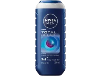 Zdjęcie produktu Nivea Men Total Relax 3in1 Żel pod prysznic relaksujący do ciała twarzy i włosów, żel