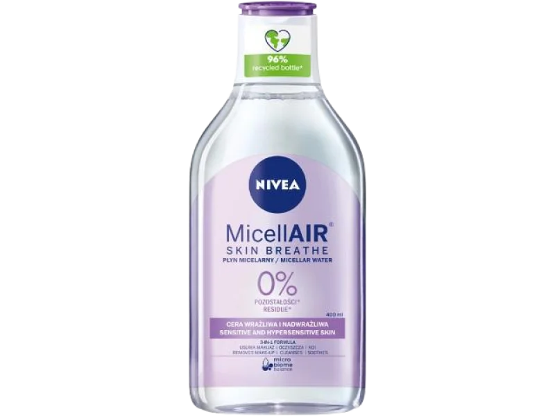 NIVEA MicellAIR Płyn micelarny 3w1 cera wrażliwa i nadwrażliwa