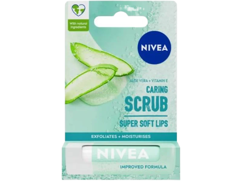 NIVEA Pielęgnujący peeling do ust Aloes