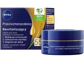 Zdjęcie produktu NIVEA Przeciwzmarszczkowy 55+ Rewitalizujący krem do twarzy na noc
