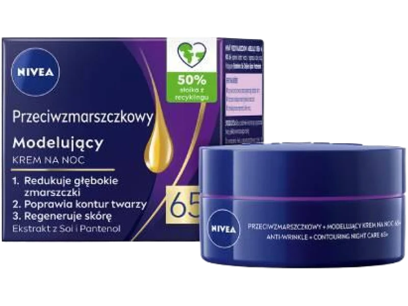 NIVEA Przeciwzmarszczkowy 65+ Modelujący krem do twarzy na noc