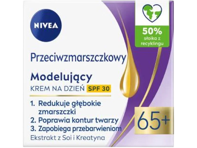 NIVEA Przeciwzmarszczkowy + Modelujący krem na dzień 65+ SPF 30