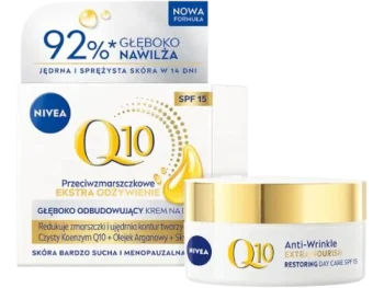 Zdjęcie produktu NIVEA Q10 Krem przeciwzmarszczkowy do cery dojrzałej i wymagającej SPF15