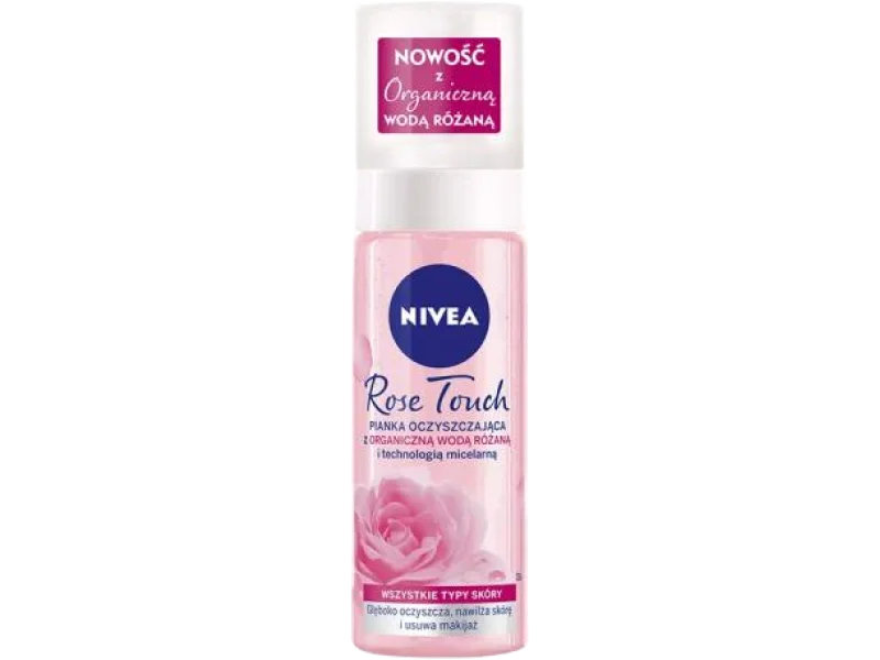 NIVEA Rose Touch Pianka oczyszczająca do twarzy z organiczną wodą różaną
