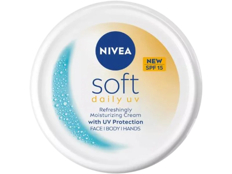 Nivea Soft Daily UV Krem nawilżający do twarzy, ciała i dłoni SPF 15