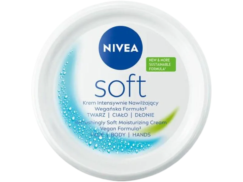 NIVEA Soft Krem intensywnie nawilżający wegańska formuła